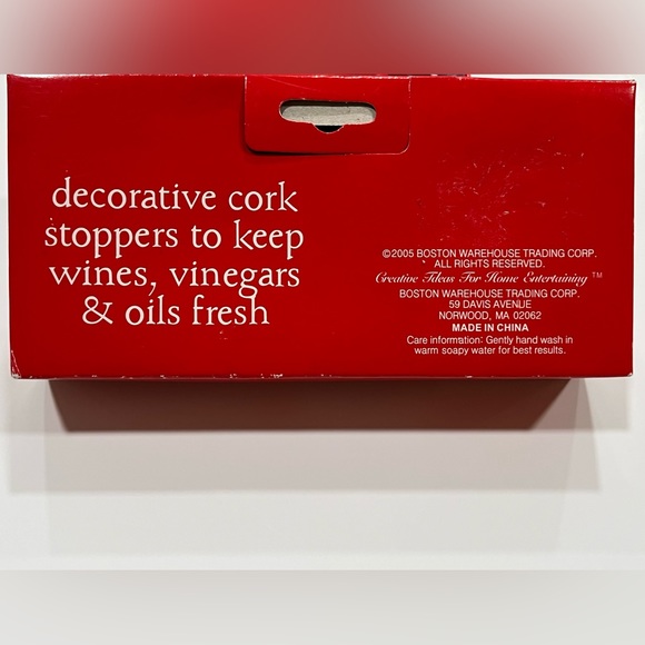 Boston Warehouse Bottle Stoppers (set of 4) - Picture 3 of 3